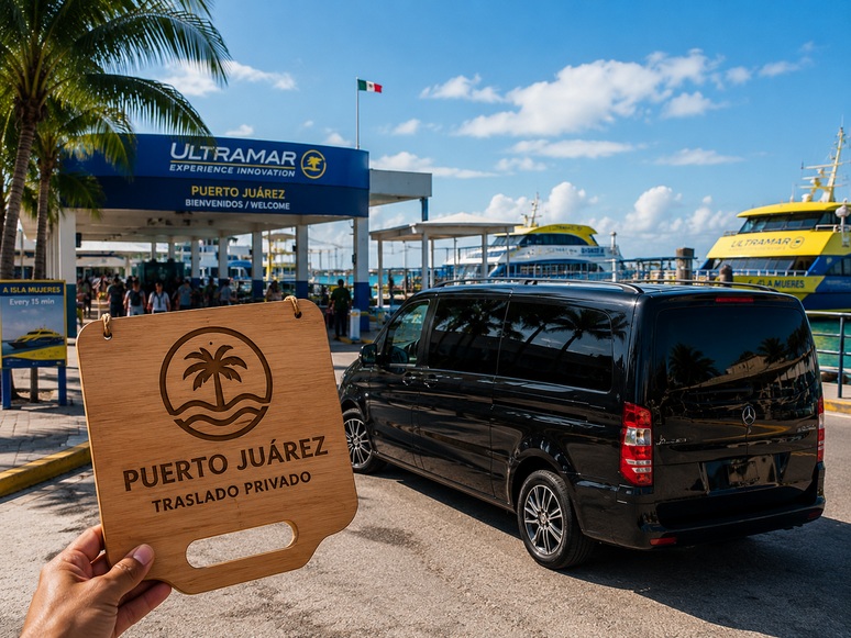 Cancun airport to Puerto Juarez transportation Isla Mujeres ferry